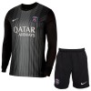 Officiële Voetbalshirt + Korte Broek Doelman Paris Saint-Germain 2025-26 Lange Mouw - Kids